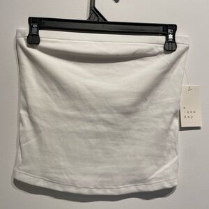A New Day Women's Tube Top White Size Small NWT